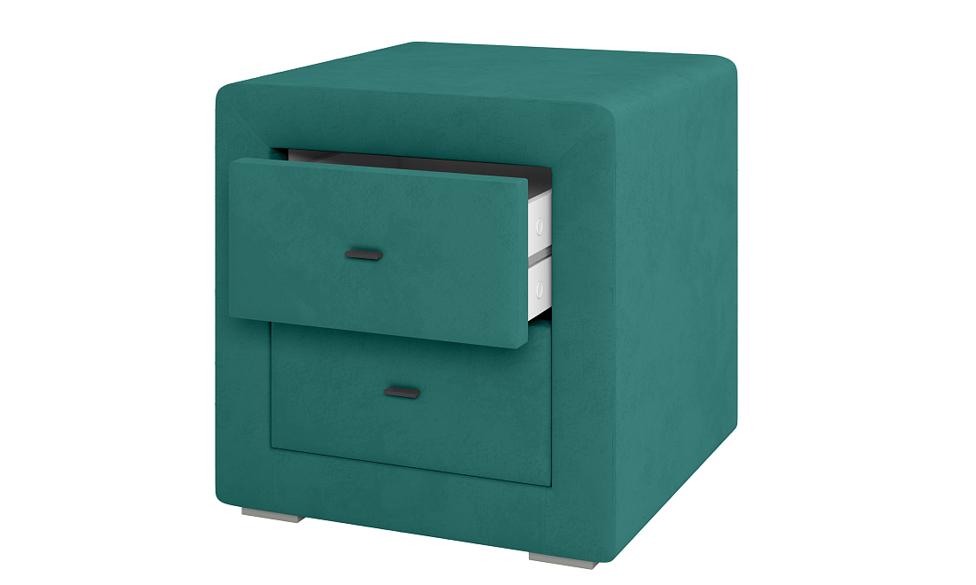 Тумба прикроватная 06.34 - 01 Гамма велюр fresh изумруд